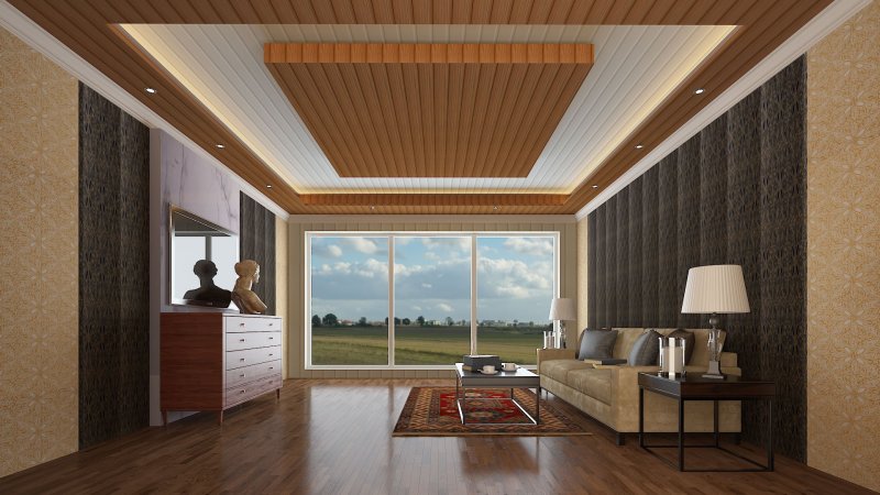 Bamboo panels for the ceiling