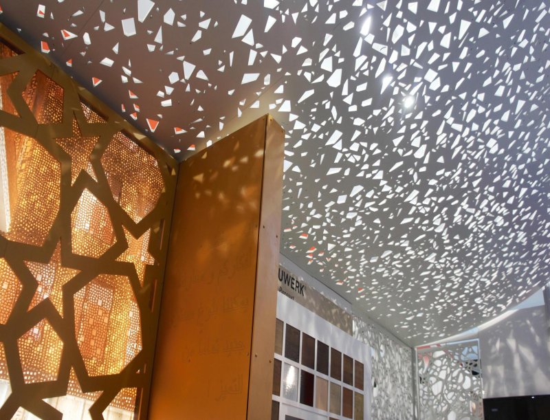 Perforated ceiling panels