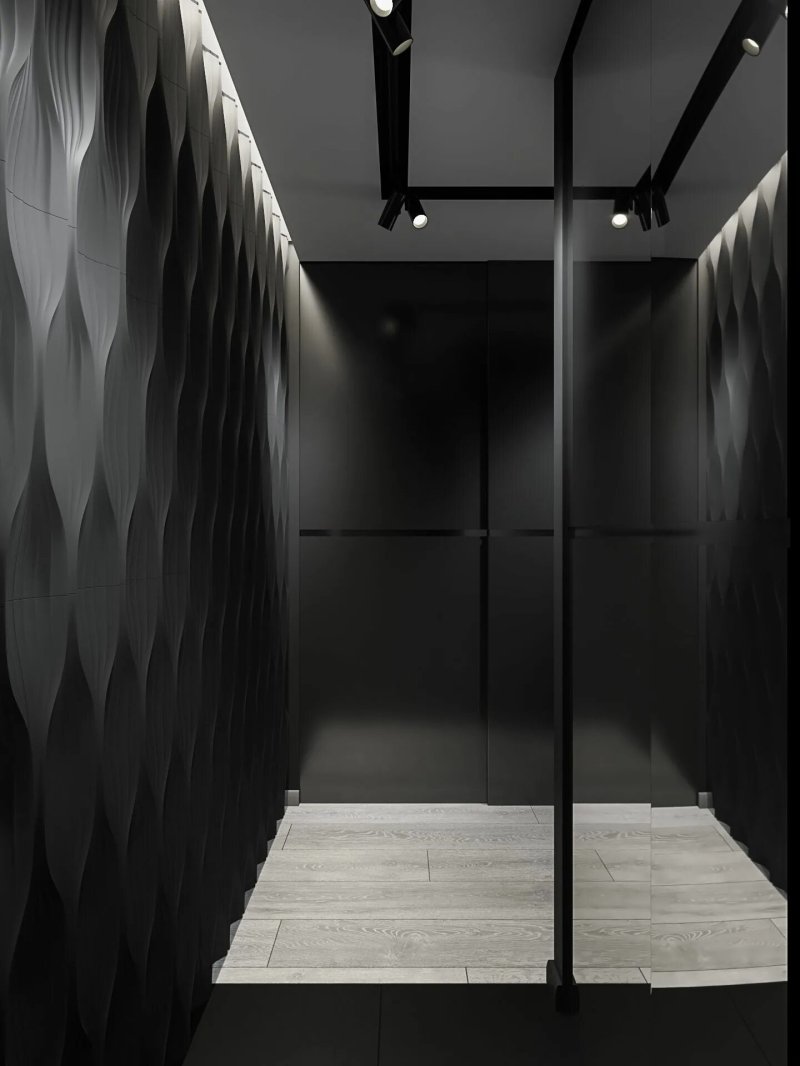 Corridor in dark colors