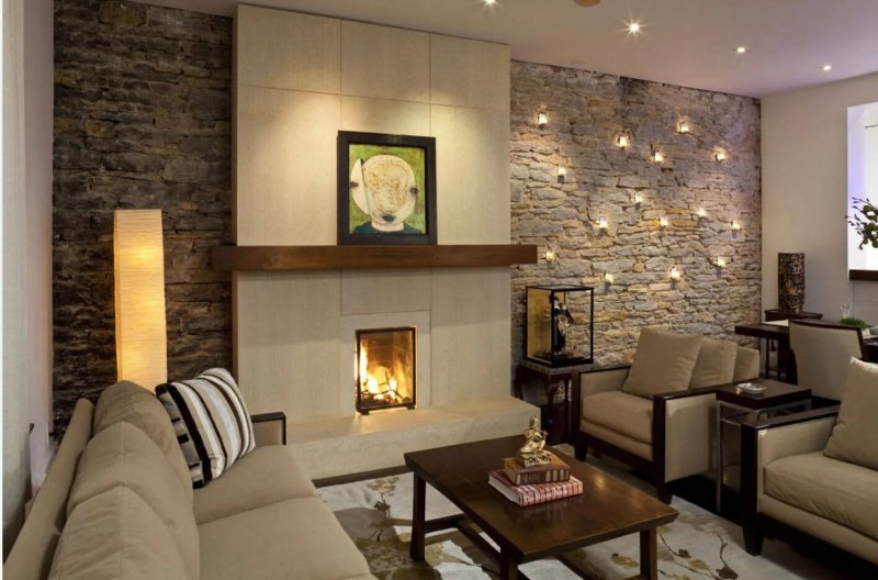 Living rooms with fireplace