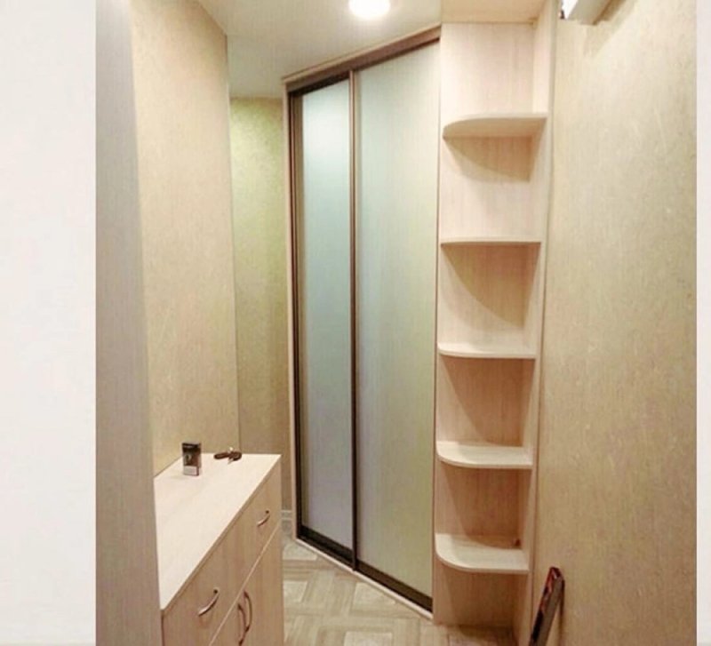 Cabinet in a narrow corridor