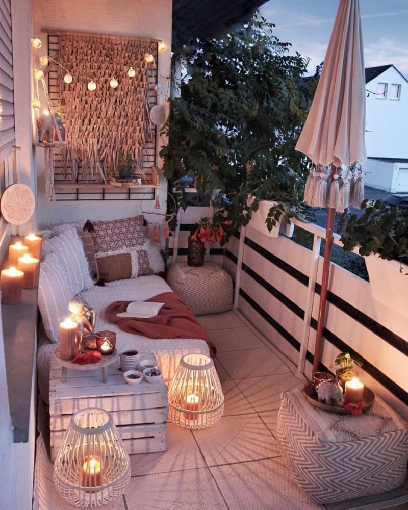 Cozy balconies