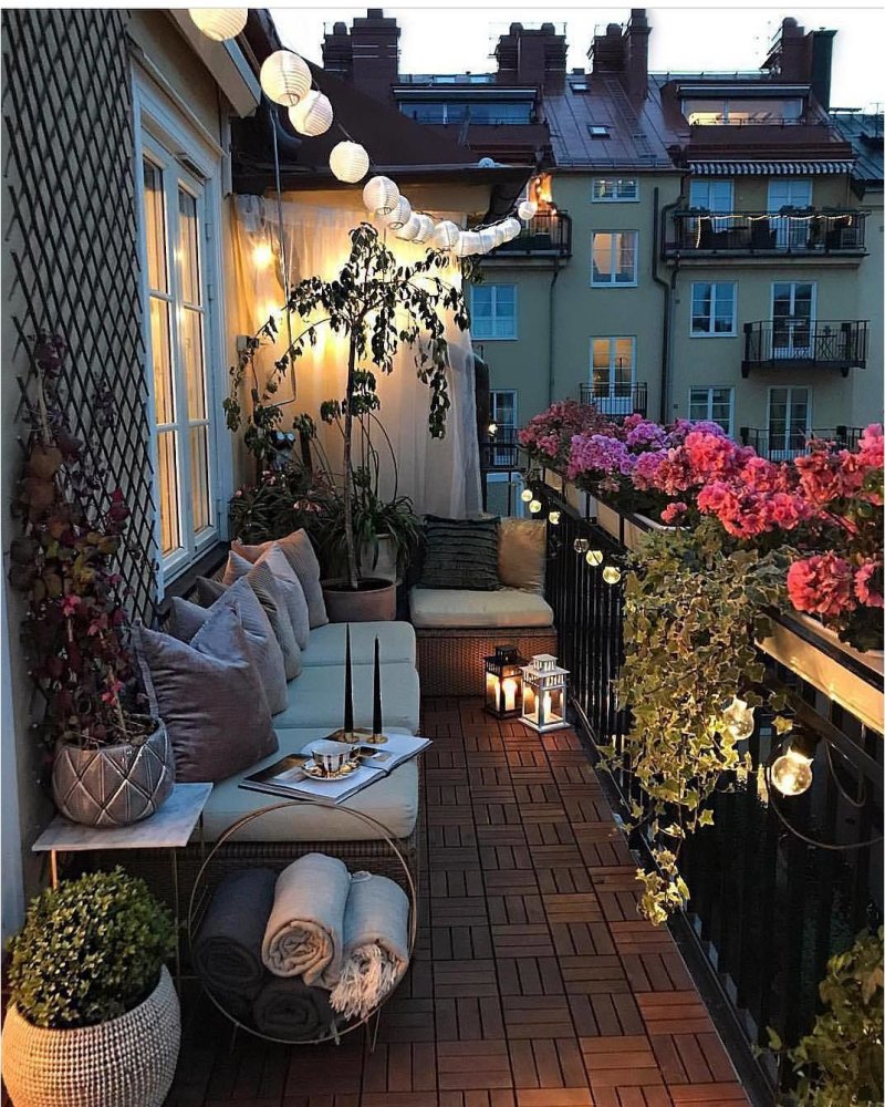 Cozy balconies