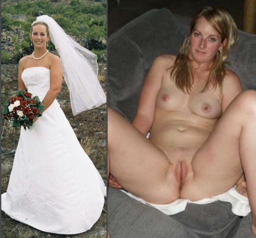Dressed undress Bride Anal