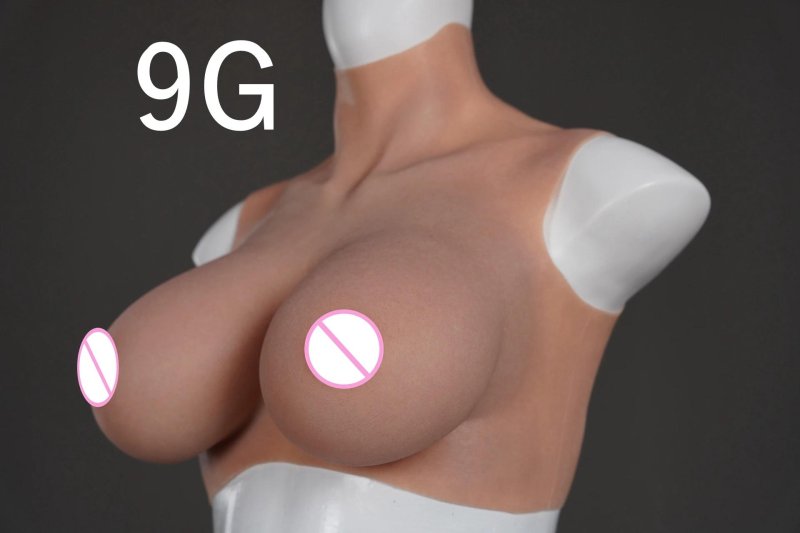 Falled silicone breasts for men