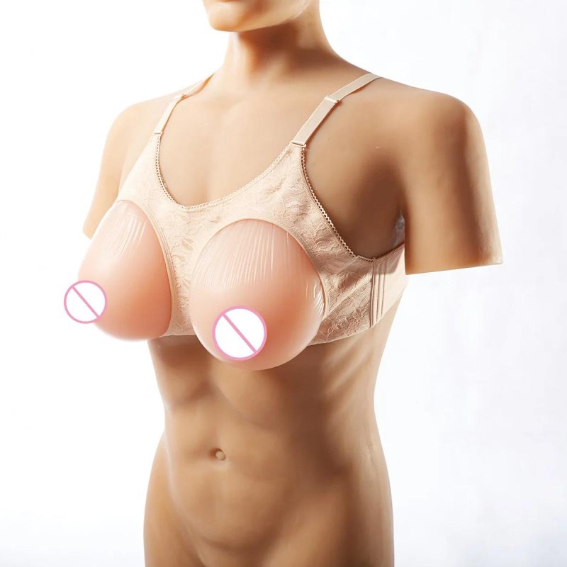Faling silicone breast