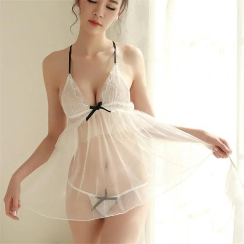 Transparent lingerie for sleep