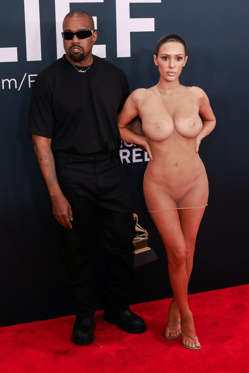 Wife Kanye West on Grammy naked