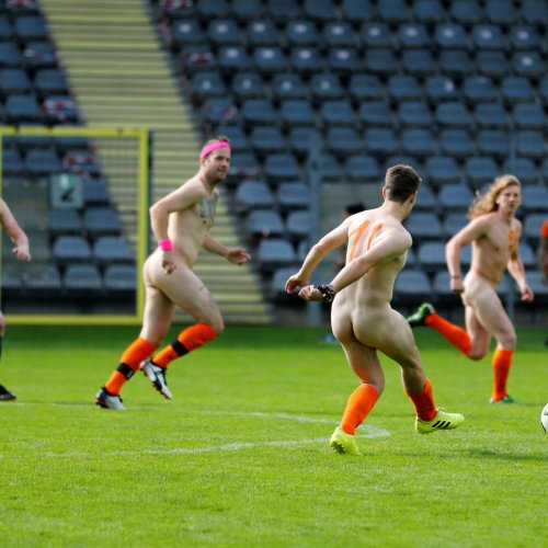 Male football naked