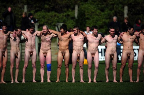 A lot of naked men
