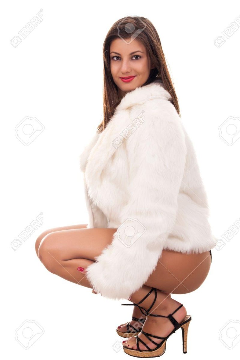 Girl in a fur coat