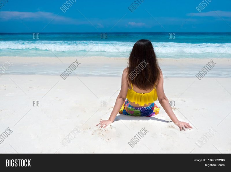 Beautiful woman on the beach