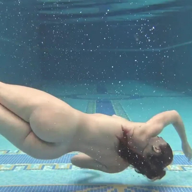 Swimming naked