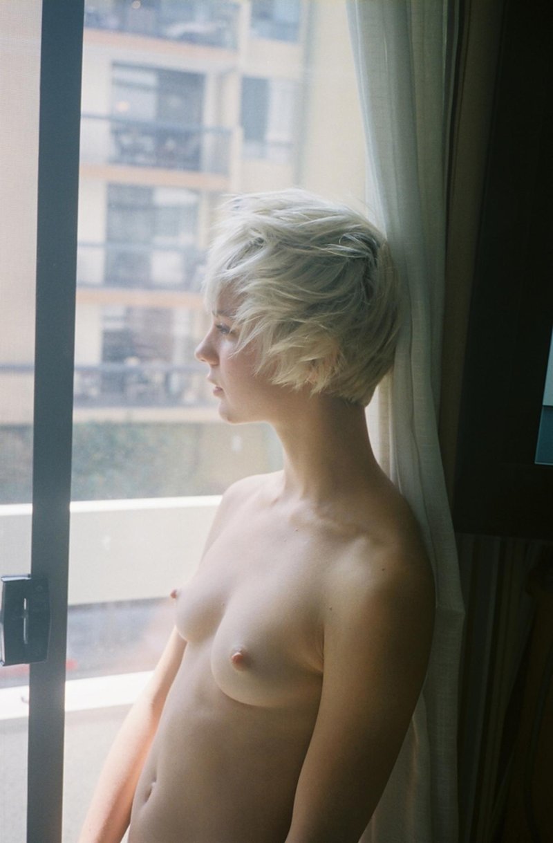 Short haircut blond