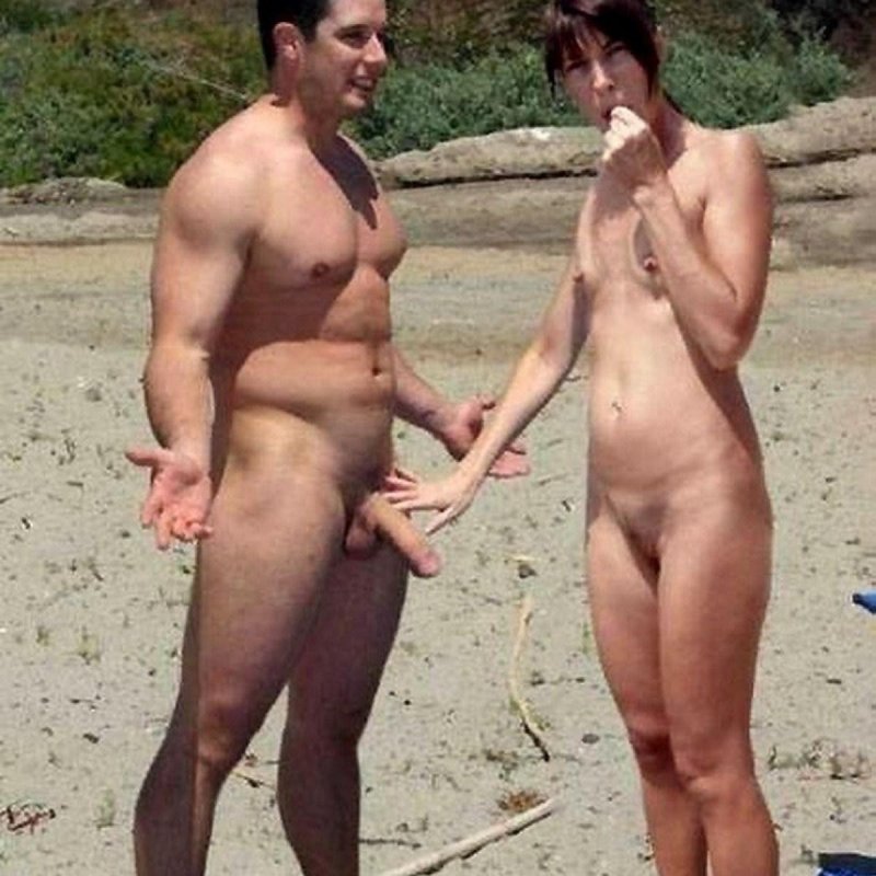 Naked pairs with an erection at the festival