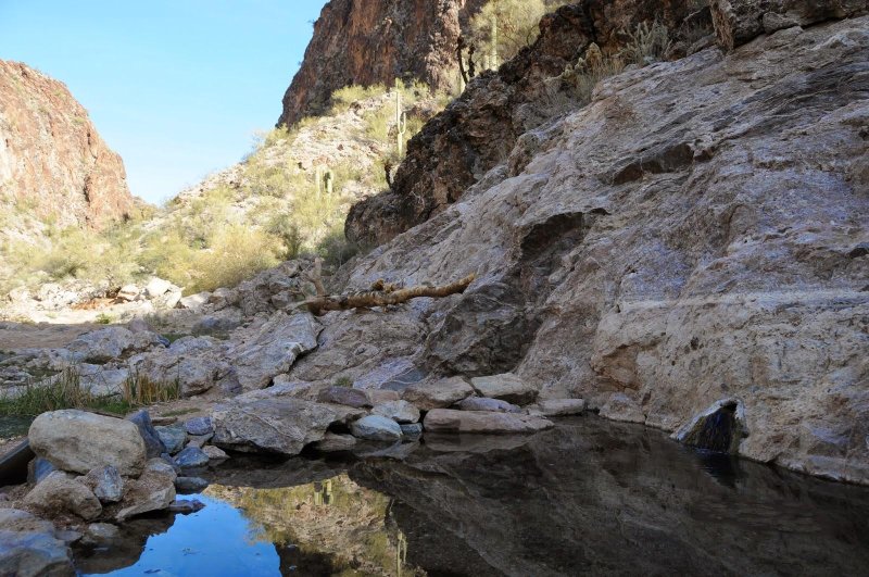 Canyon hot springs