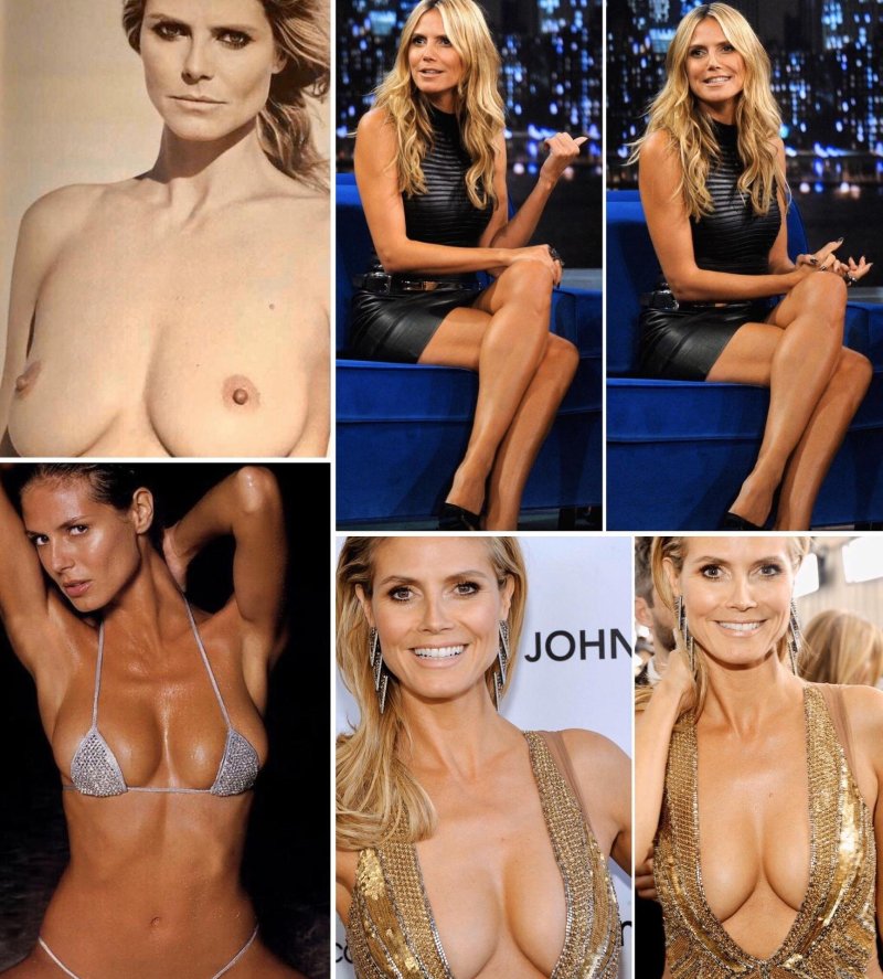 Heidi Klum chest exposed