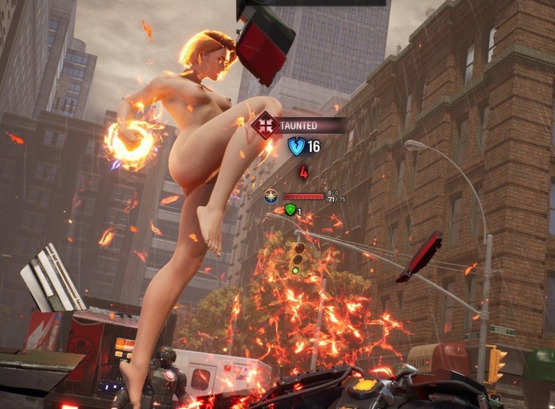 Naked characters