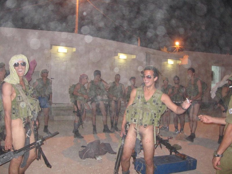 Naked American soldiers