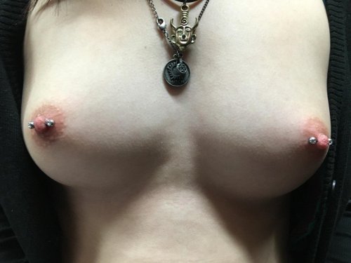 Girls with pierced nipples