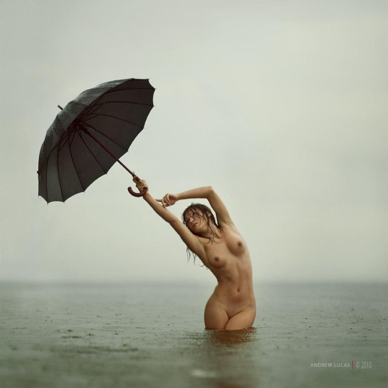 Girl with an umbrella