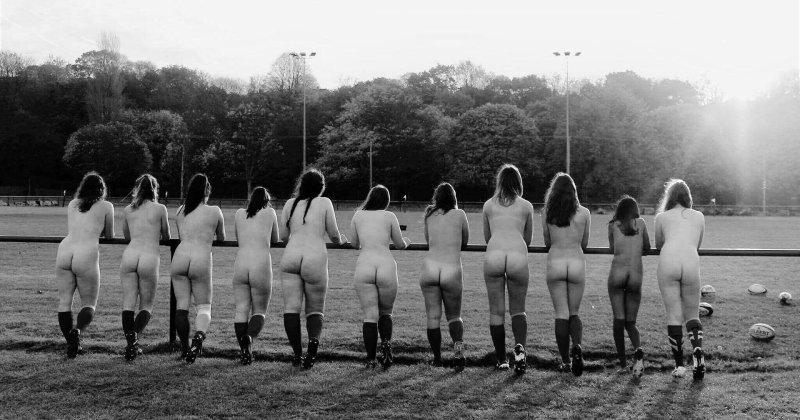 Naked female soccer players