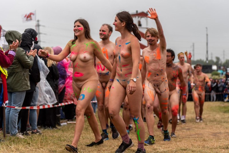 Naked race at the Denmark festival