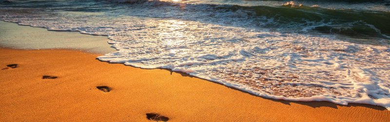 Footprint in the sand