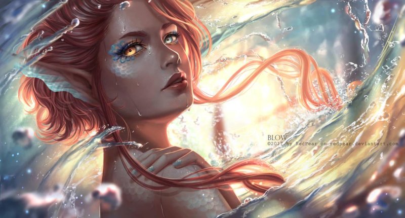 Red -haired girls fantasy