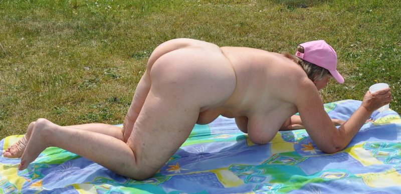 In the country naked