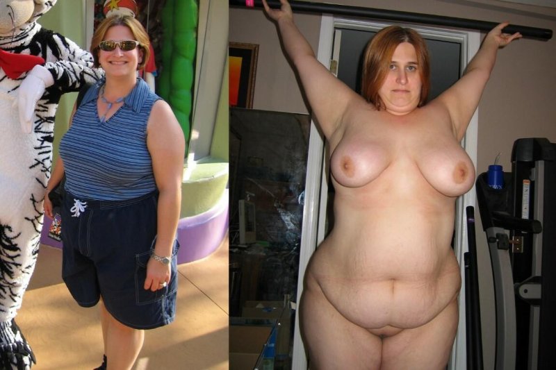 Fat before and after losing weight