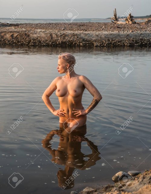 Woman at sea