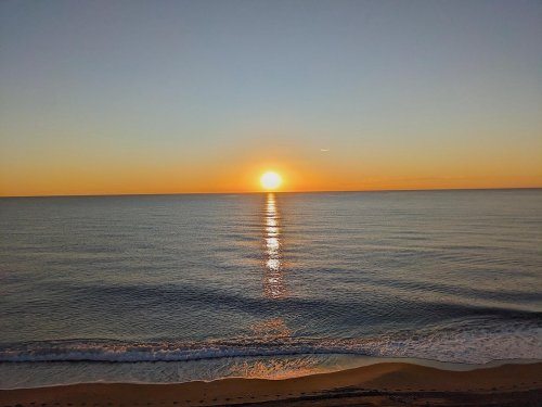 Sunset at sea