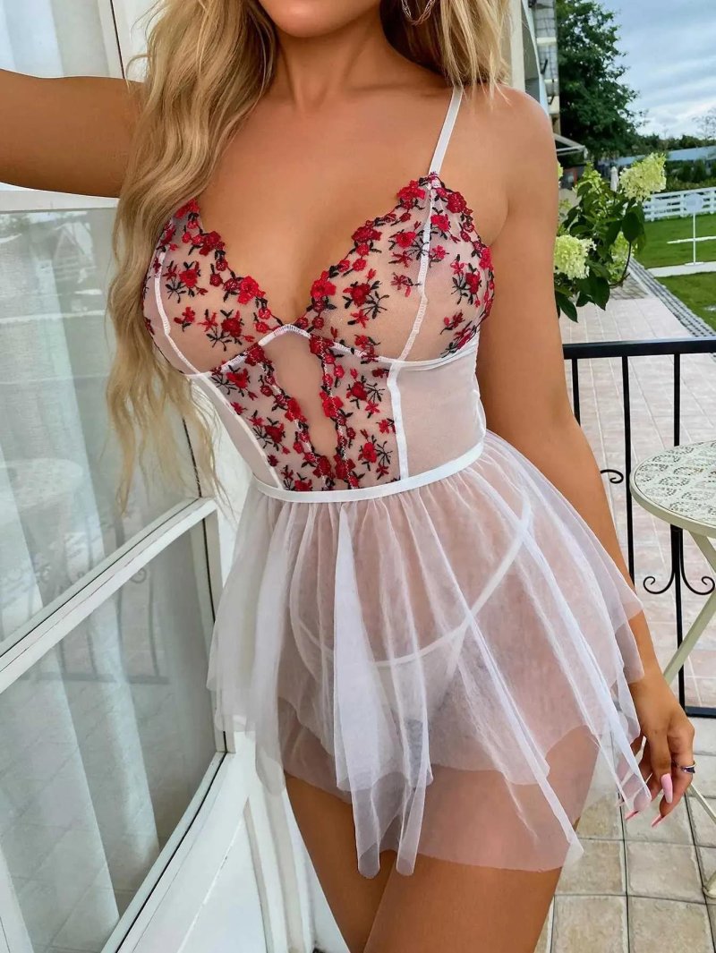 Erotic dress is transparent