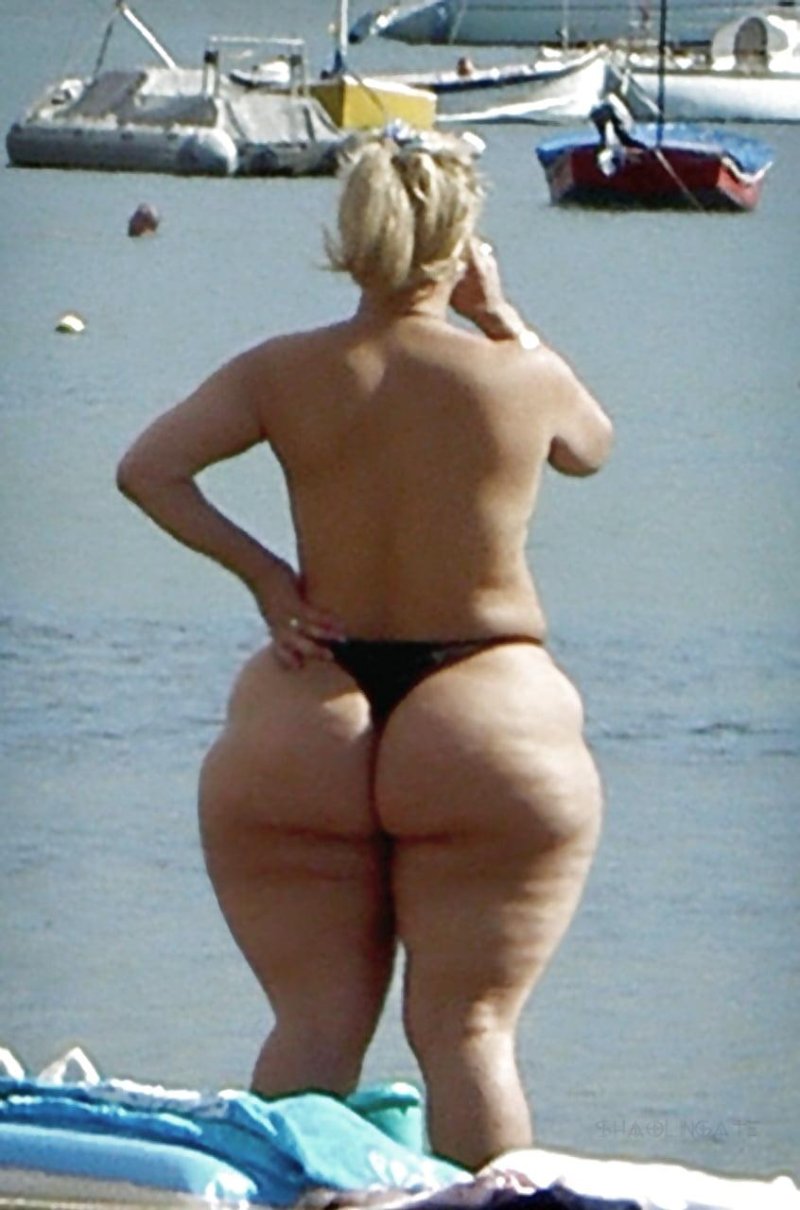Big ass on the beach