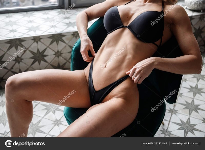Athletic girls in underwear