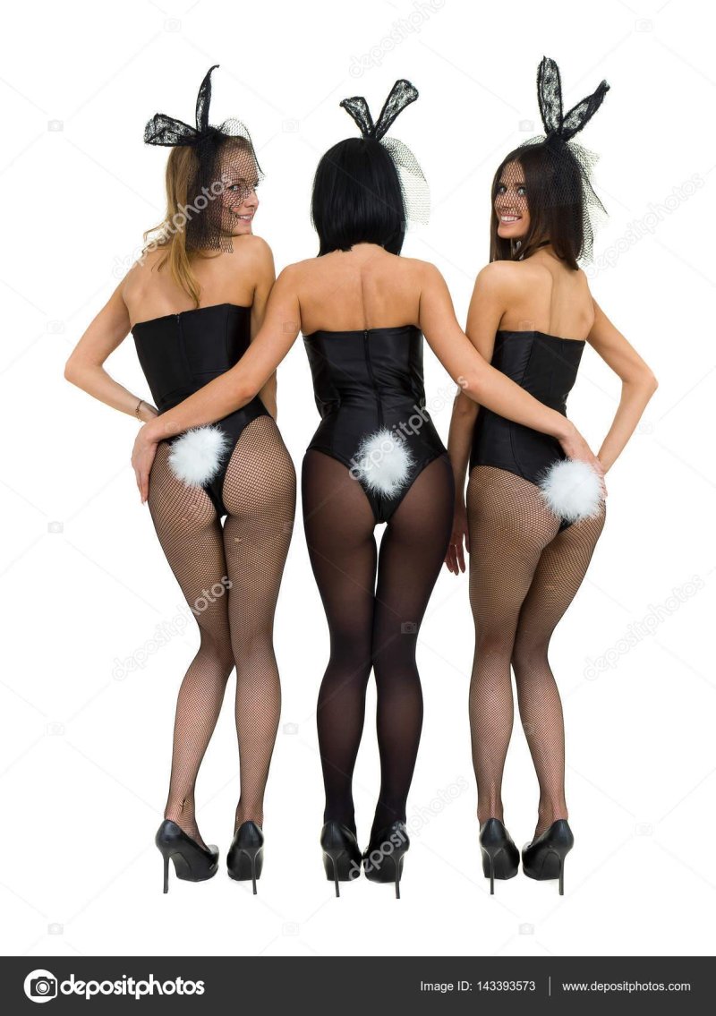Girl in a bunny costume