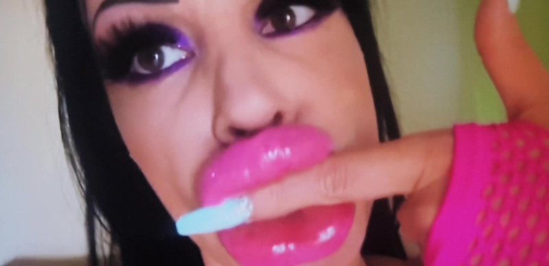 Huge silicone lips