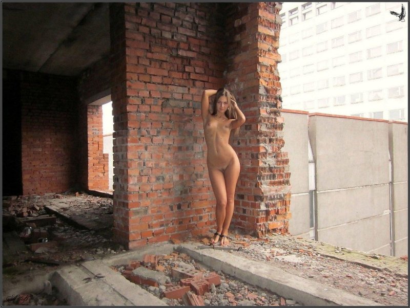 Naked girls on an abandonment
