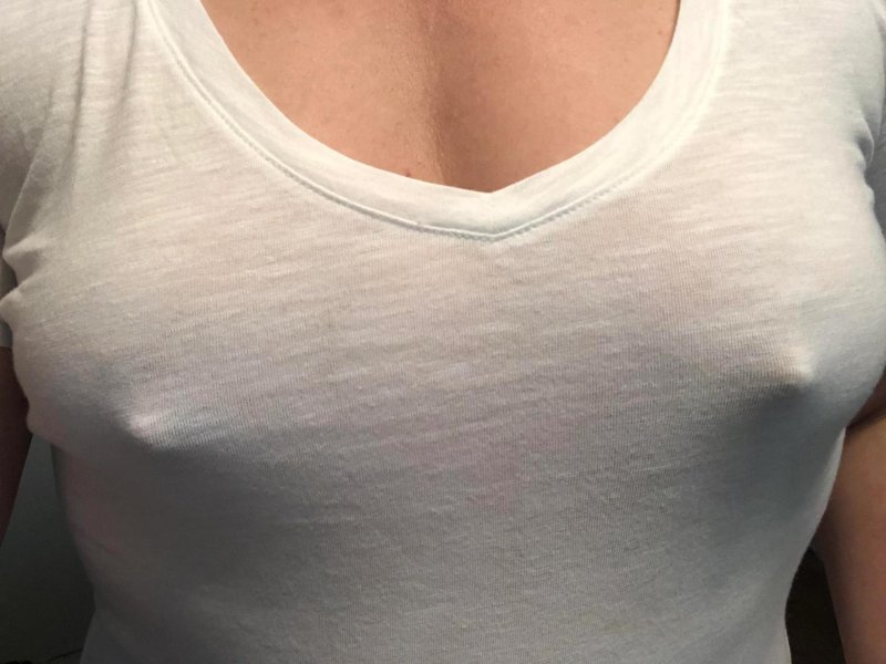 Breasts under clothes