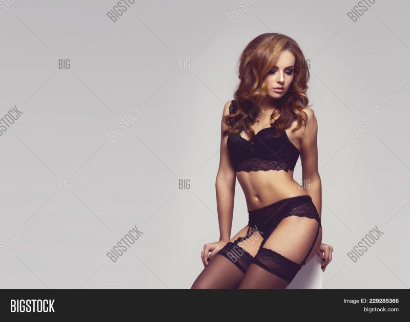 In beautiful underwear