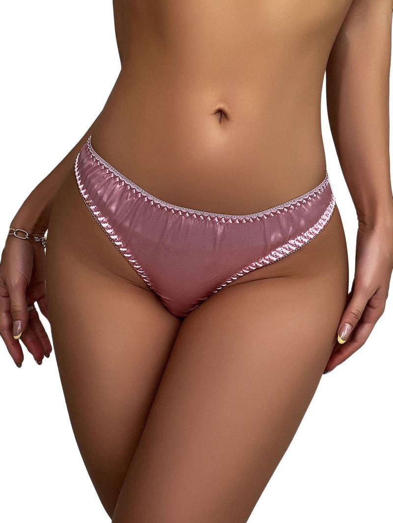 Satin thongs