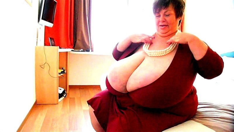 Old women with huge breasts Karola