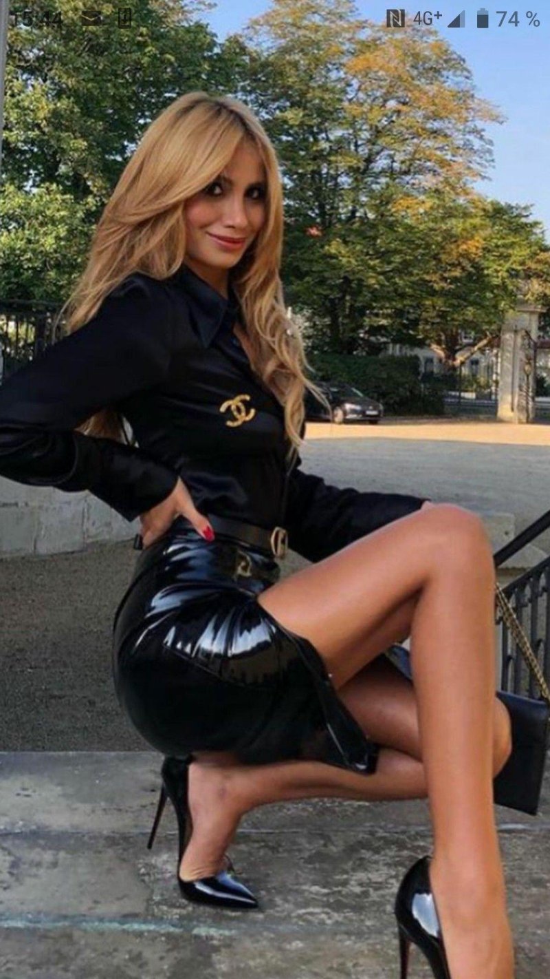 Leather dress