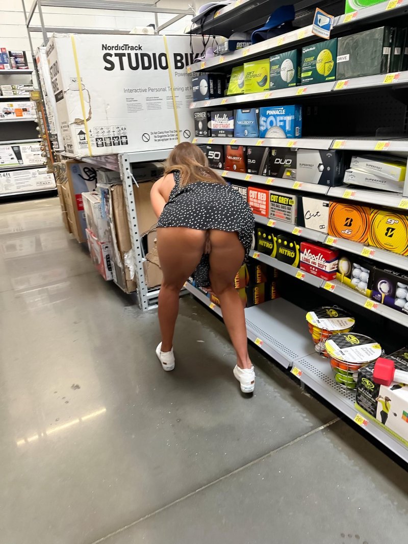 With naked ass