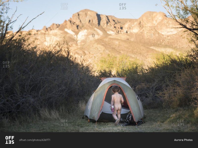 Camping in the forest