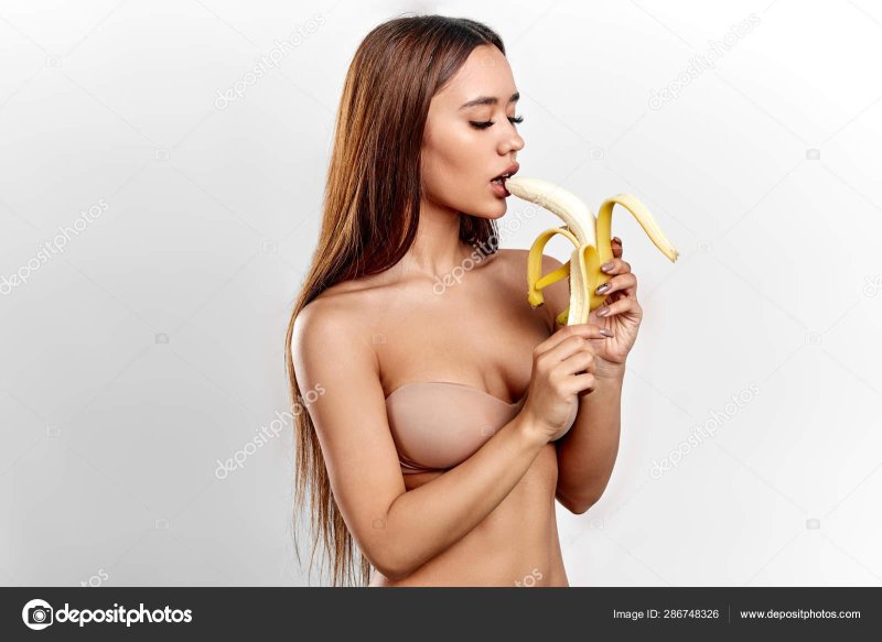 Girls with a banana