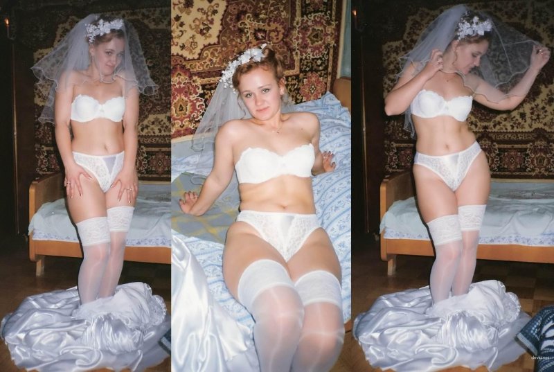 Brides after the wedding nude