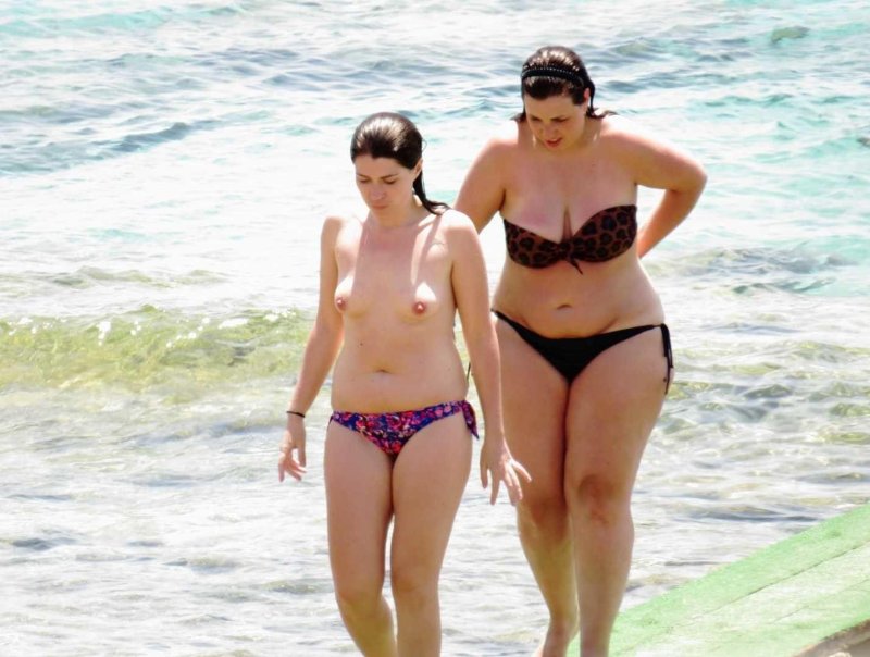 Naked bbw on the beach