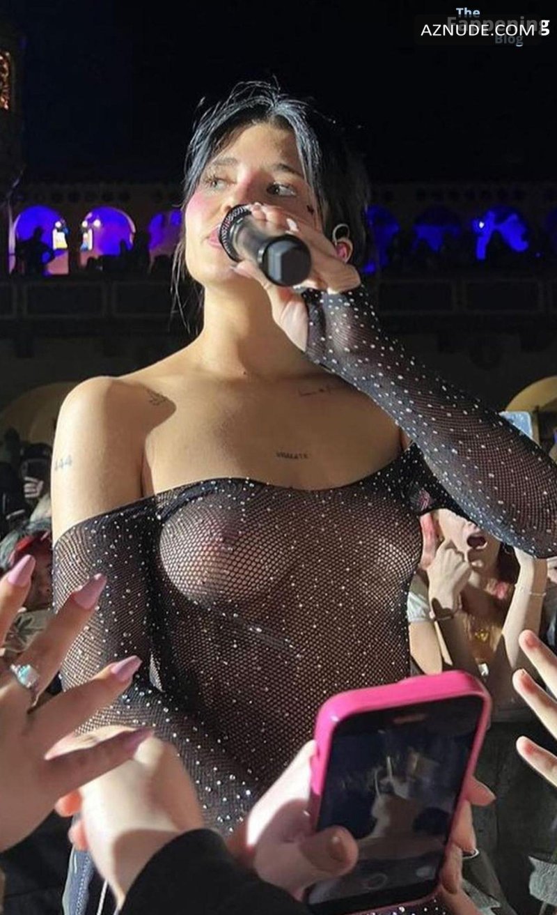 Naked on the stage
